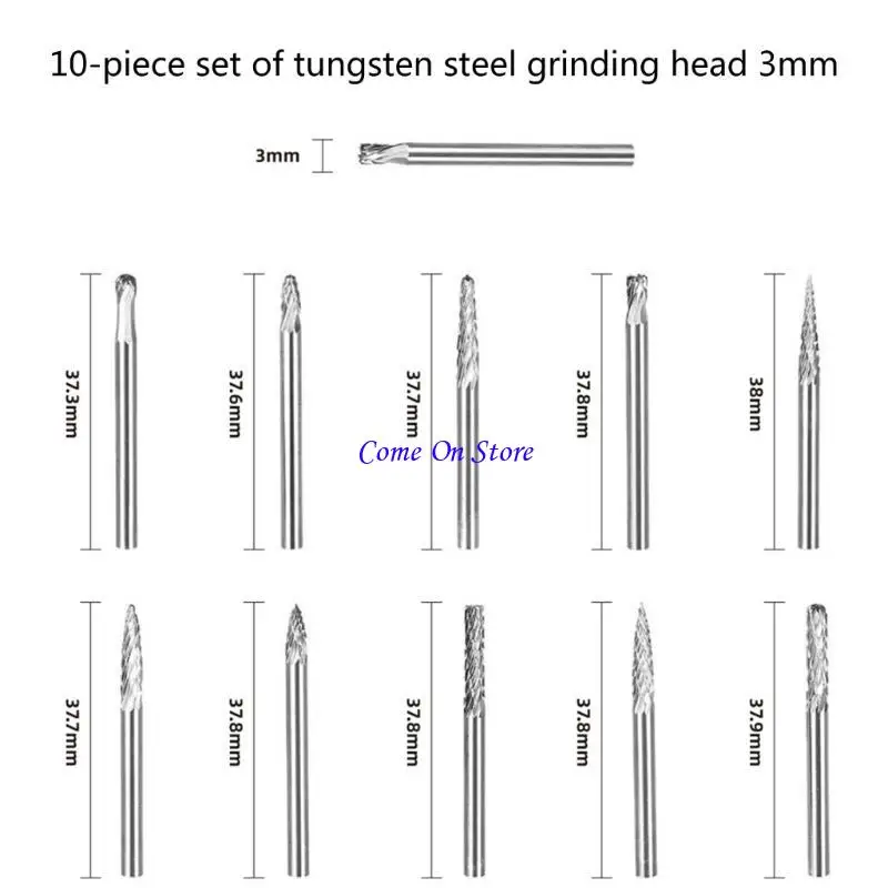 

M6CF Precise Rotary Burrs Grinding Heads For Sculpting Polishing Fine Detailing Work