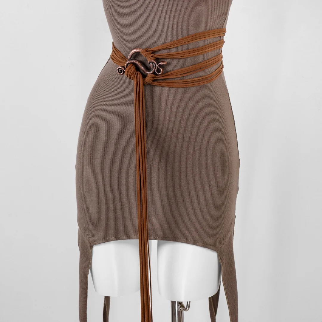 Viking troll cruz cinto feminino medieval extra longo corda cinto para bruxa nórdica shaman pagã ren faire acessório