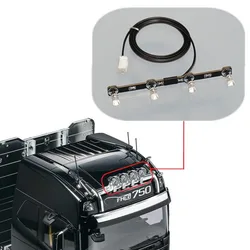 LED çatı spot PCB işık kurulu için 1/14 Tamiya RC DAMPERLİ KAMYON VOLVO FH16 750 56362 56360 araba aksesuarları