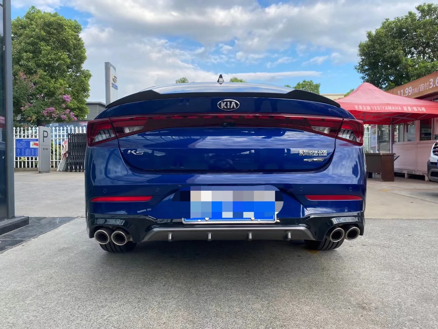 For New KIA K5 optima (DL3) spoiler 2020 2021 high material rear wing V style spoiler accessories body kit