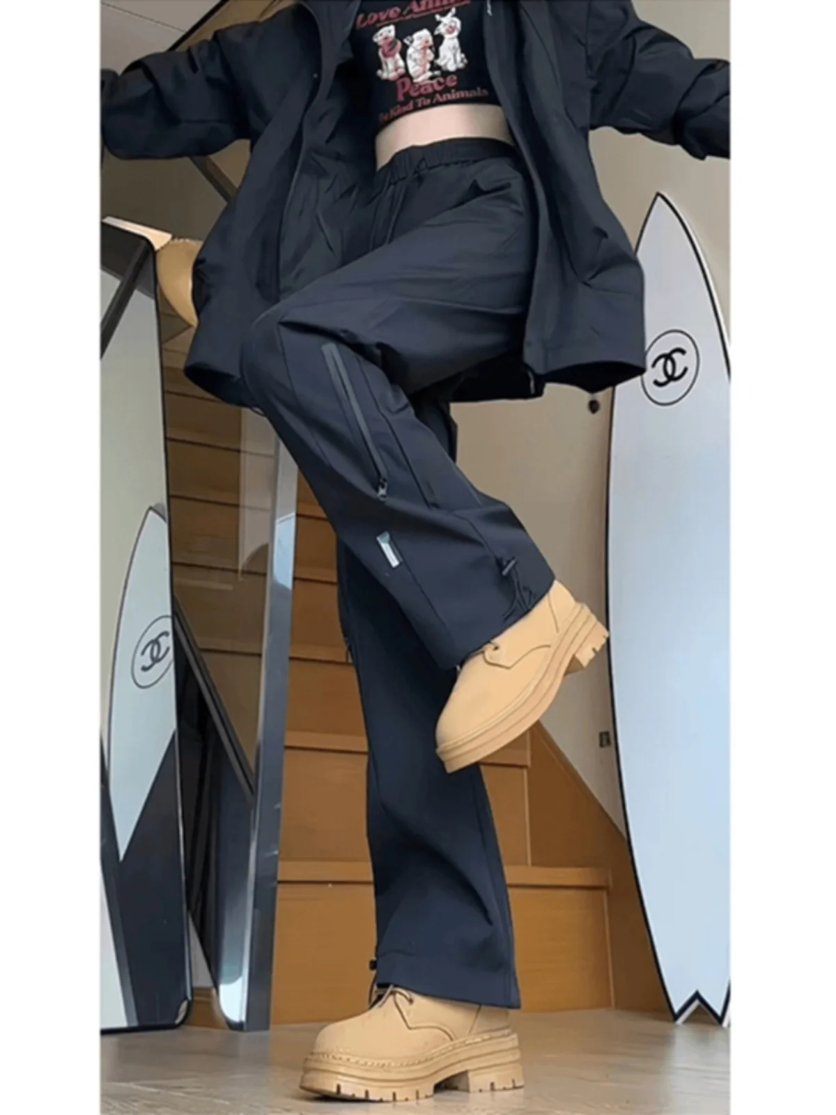 

Водонепроницаемые мужские брюки-карго с флисовой подкладкой, прямого кроя, для осени и зимы, для активного отдыха, повседневные, рабочие, в американском функциональном стиле