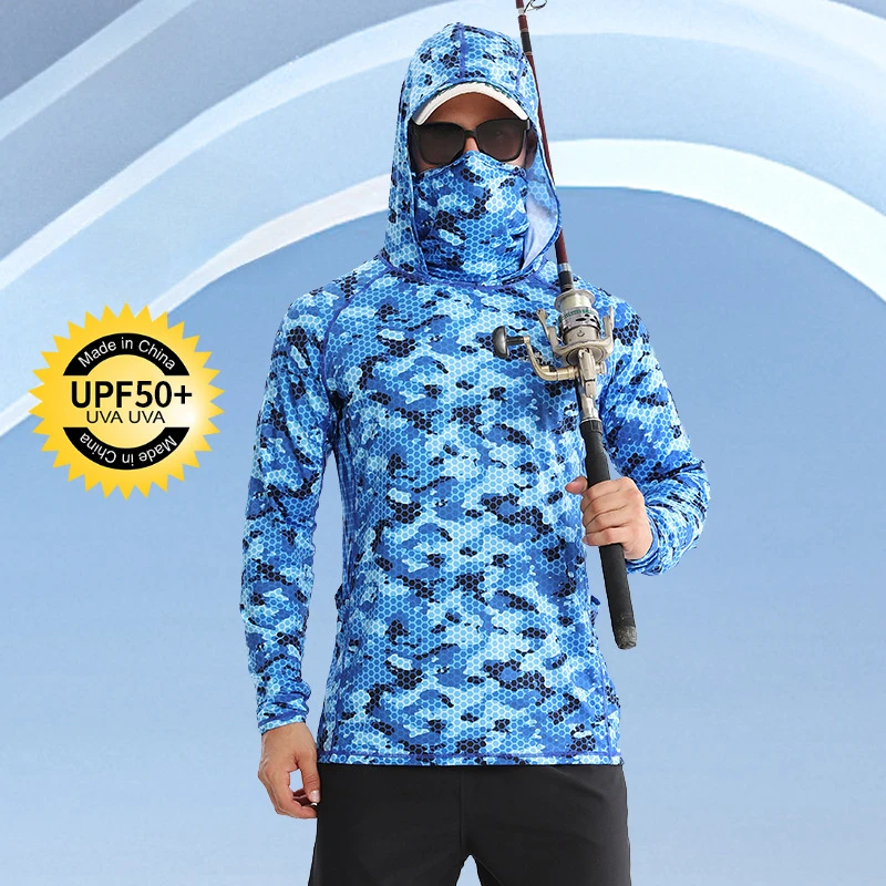 Fishing Jerseys Summer UV Protection Ice Silk Breathable Sun Protection Shirts Outdoor Light Men and Women Thin Shirt