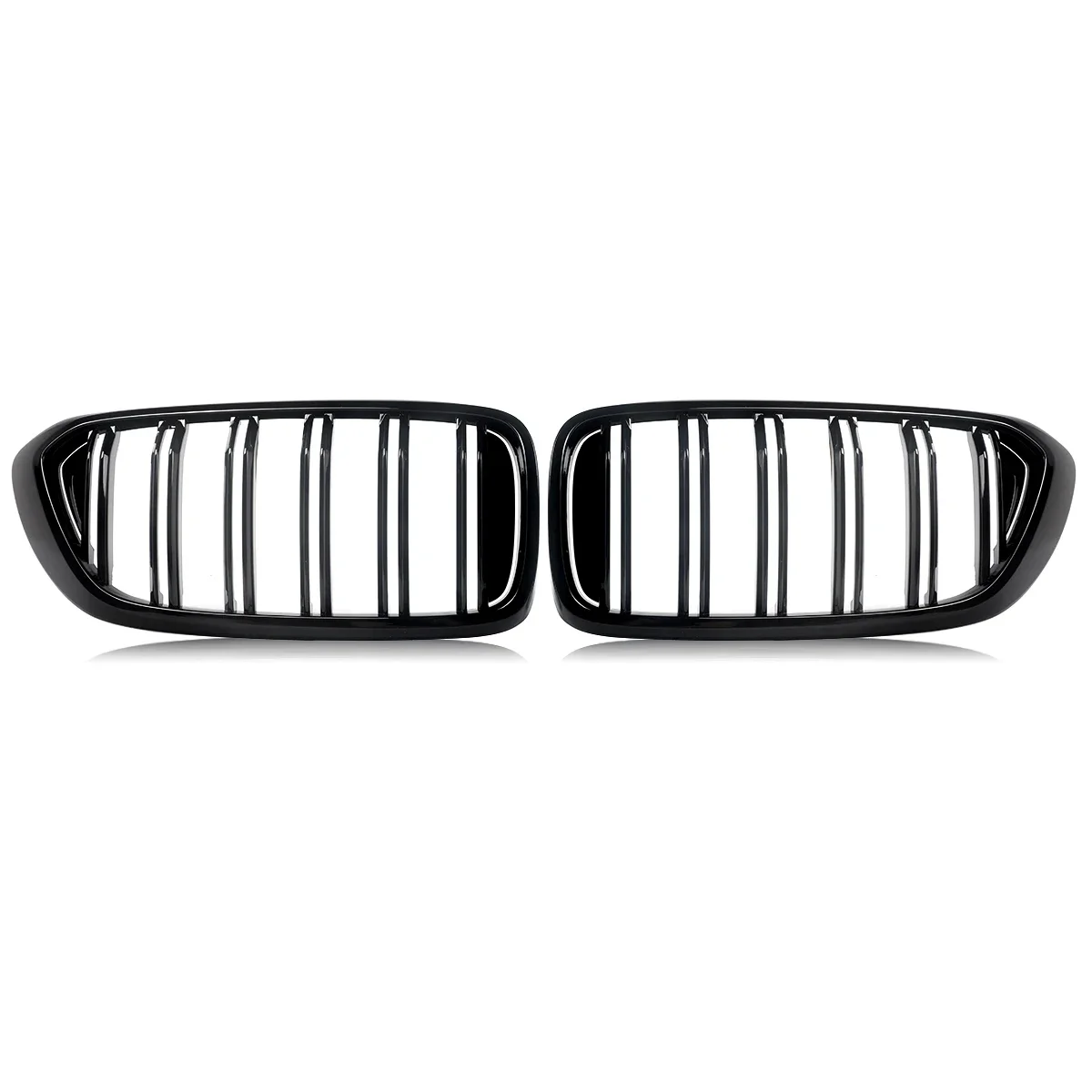 For BMW 6 Series G32 Gran Turismo Kidney Grill Grilles Gloss Black M Style 17-20