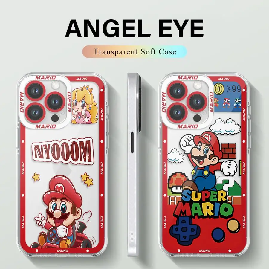 Fashion Supers M-Marios Cartoon Clear Soft Angle EYE Case For Honor X7b X9b X8a X9a 5G X8 90 Lite Transparent Phone Cover