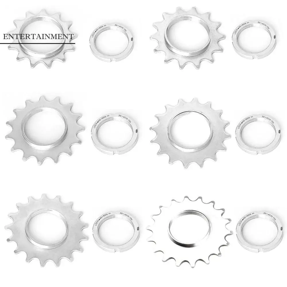 

13T 14T 15T 16T 17T 18T Bicycle Freewheel Hub Locking Carbon Steel Bike Wheel Cogs Threaded Lock Rings Fixie Track