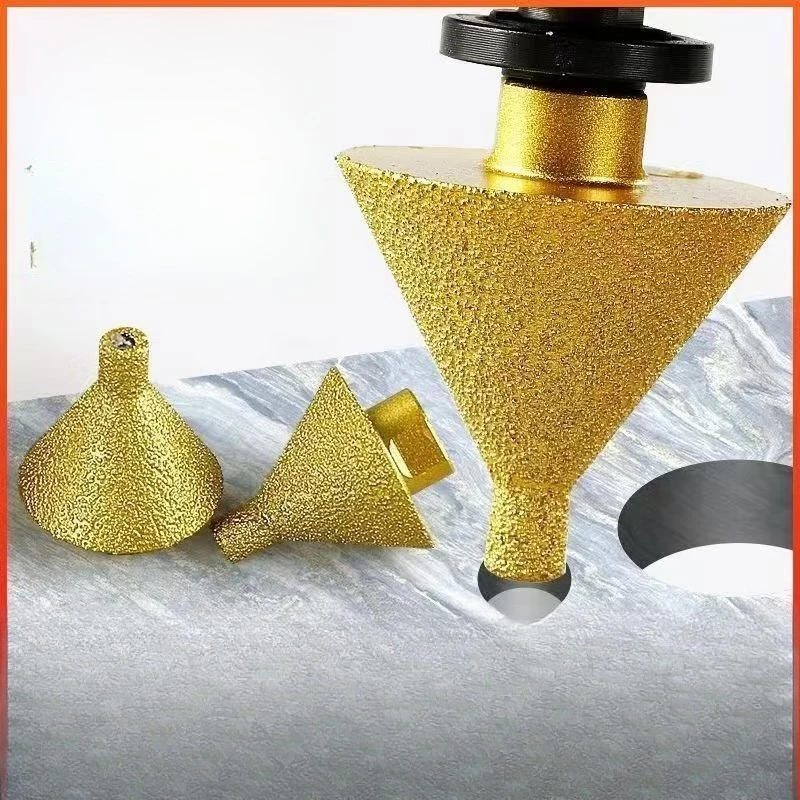 

Diamond Chamfering Tool, Multi-functional for Enlarging Holes, Sanding, Trimming, Durable and Sharp for Marble, Tiles, and Glass