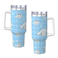 Stainless Steel Tumbler   Cinnamoroll Kawaii Thermal Mug Keep Heat Hot Drinks Mugs Cup Driving Custom DIY Water Bottle