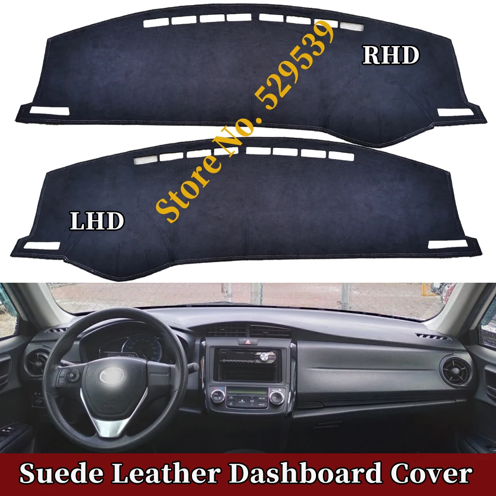 For Toyota Corolla Estate Fielder E16 Axio NZE161 Altis 2012-2020 Car-styling Suede Leather Dashmat Dashboard Cover Dash Mat