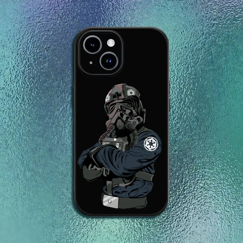 Film S-Star W-Wars Phone Case For IPhone 17 12 13 14 15 16Pro Max  Plus Classic black soft shell