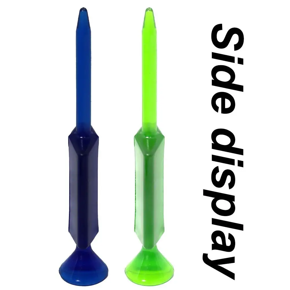 أوتاد كرة جولف مصممة متعددة الألوان لتعزيز المسافة أوتاد كروية مسطحة من البلاستيك حامل كروي محمول أوتاد كروية بلاستيكية مساعدة للتدريب