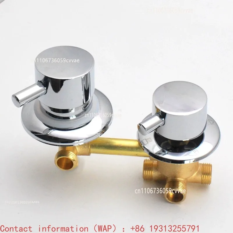 

【Factory Price】2/3/4/5 Ways Water Outlet Screw Thread Center Distance 10cm Mixing Valve Brass Bathroom Shower Mixer Faucet Tap C