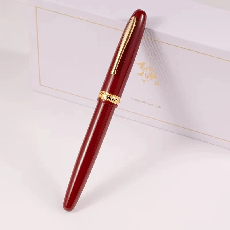 

Hongdian 1841c Saturn Fountain Pen EF 0.5F Business High-end Exquisite Calligraphy Gift Retro Pen with Replaceable Ink Cartridge
