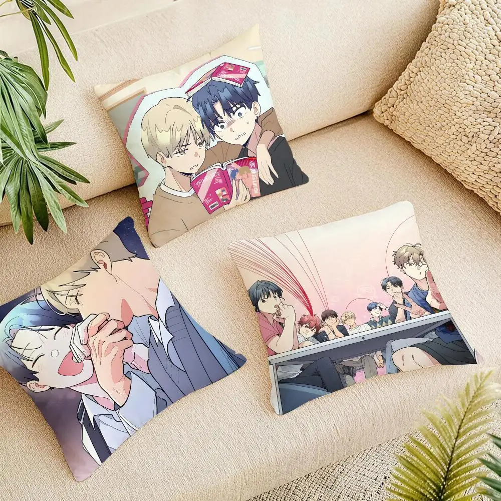 Yaoi Anime O-one Room Ta Cushion Cover Linen Square Pillow Case Naturally Durable Hypoallergenic Gentle On Sensitive Skin