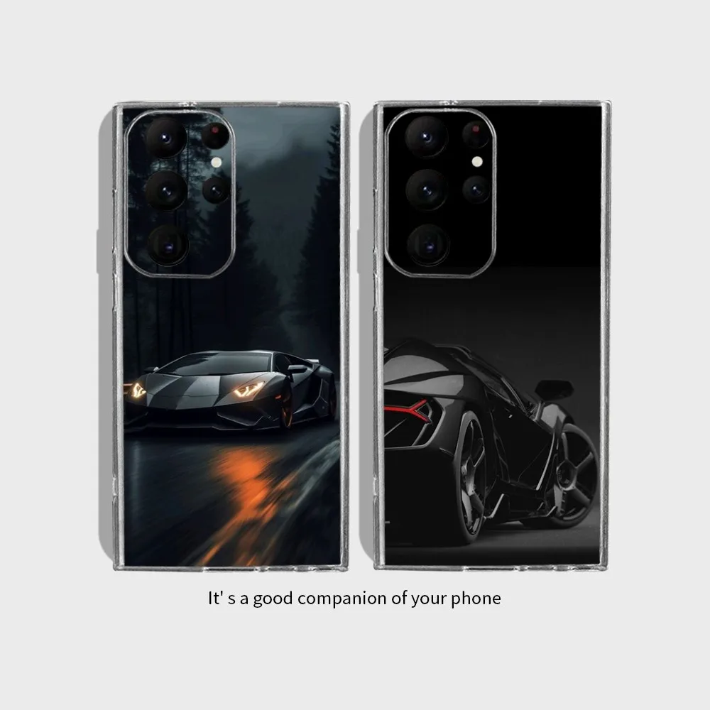 

luxury Daniel Supercar LP-750 Phone Case for Samsung Galaxy S24 Ultra S22 S23 Ultra S21 S20 5G Protective Silicone TPU Funda