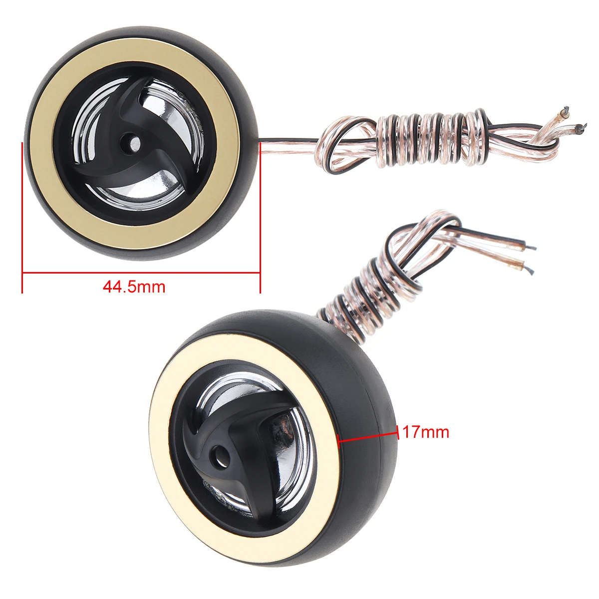 2pcs 800W 25mm High Efficiency Mini Dome Tweeter Speakers for Car Audio System Fits anywhere