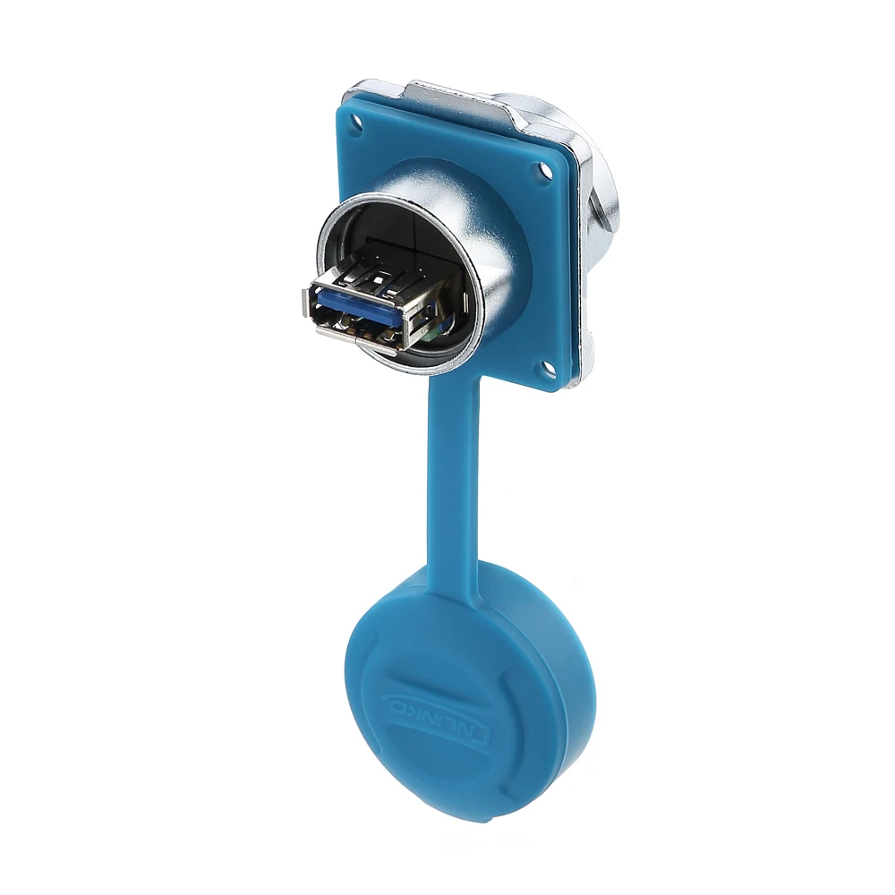 Cnlinko-防水メスコネクタ,m24,usb 3.0,金属プラグ,ビデオ,オーディオ,データ転送用のプラグ,1.8a