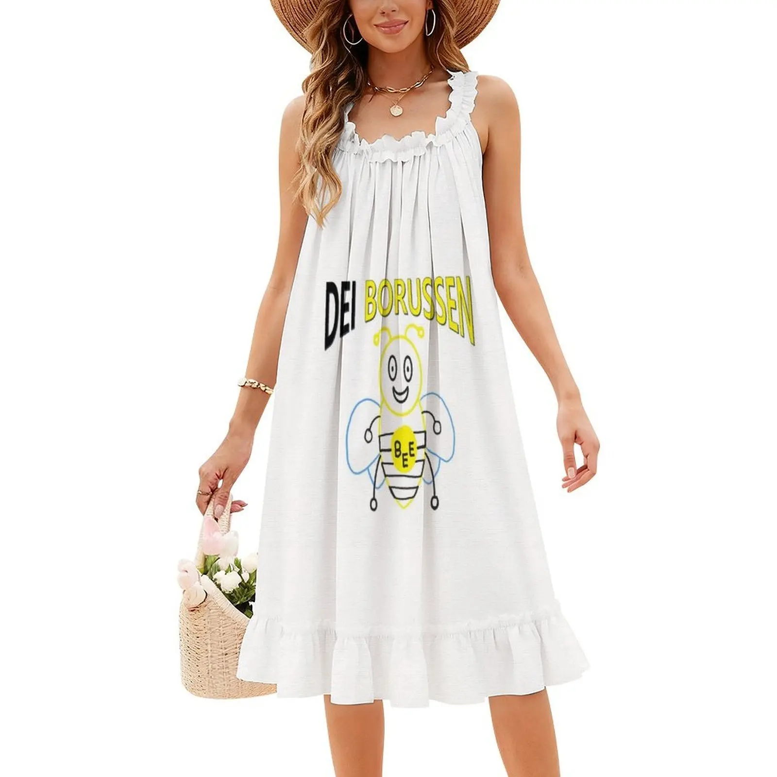فستان Dei Borussen النسائي الهيب هوب ملابس الشارع الشهير جرافيك طباعة ملابس الحفلات ملابس النادي لكرة القدم ألمانيا الألماني Liga الملابس النسائية #4