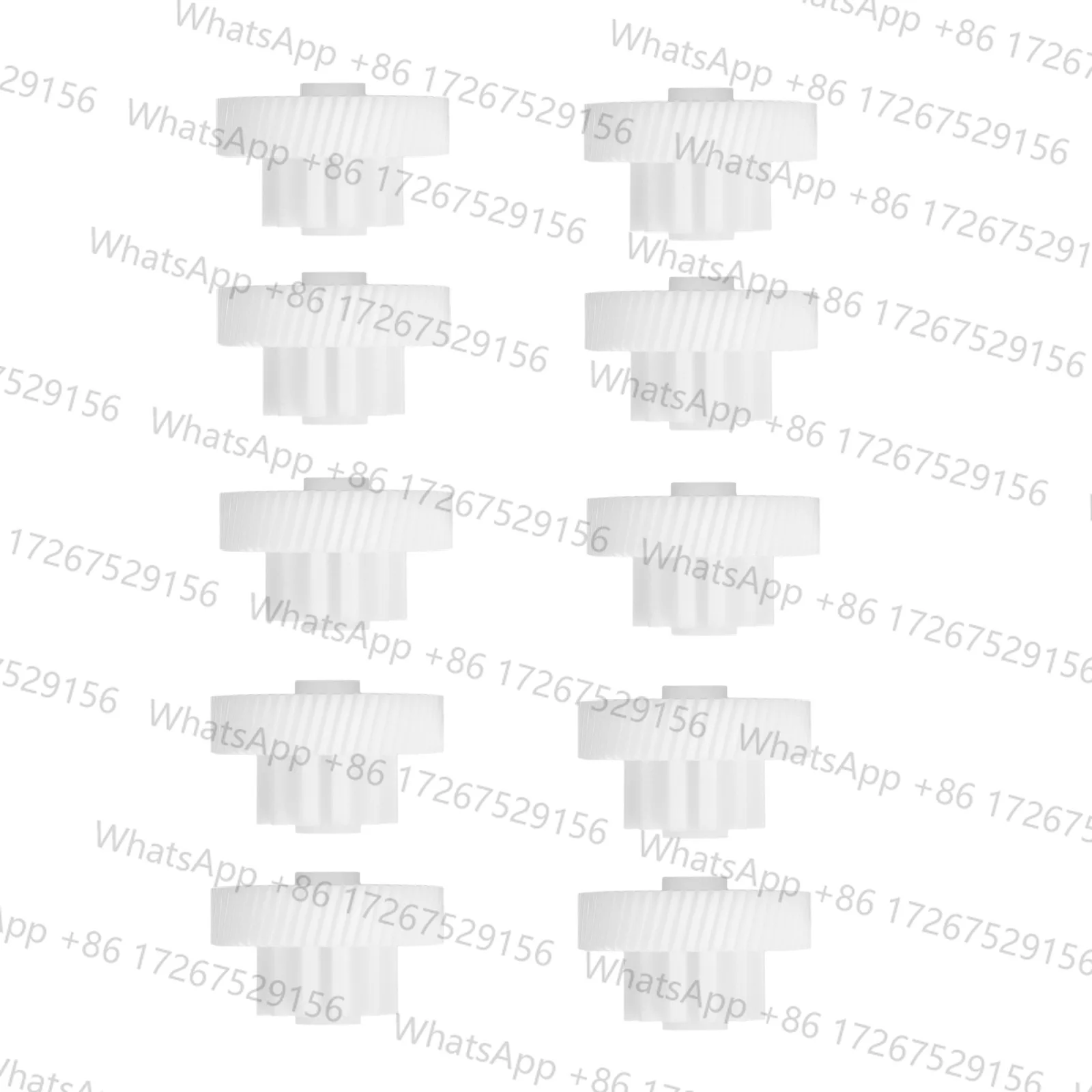 10 piezas de engranajes de plástico para picadora de carne, 12/54 dientes, repuesto para Moulinex (HV1) ME105830/J90 ME105830/UG0 Vitek VT-3610WVT-3611, color blanco