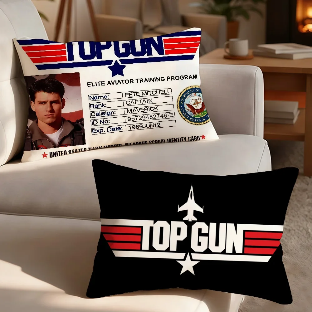 Film T-Top Gun M-Maverick cushion cover Breathable Washable Decor Shell Concealed Zipper Sofa Office Lumbar Decoration