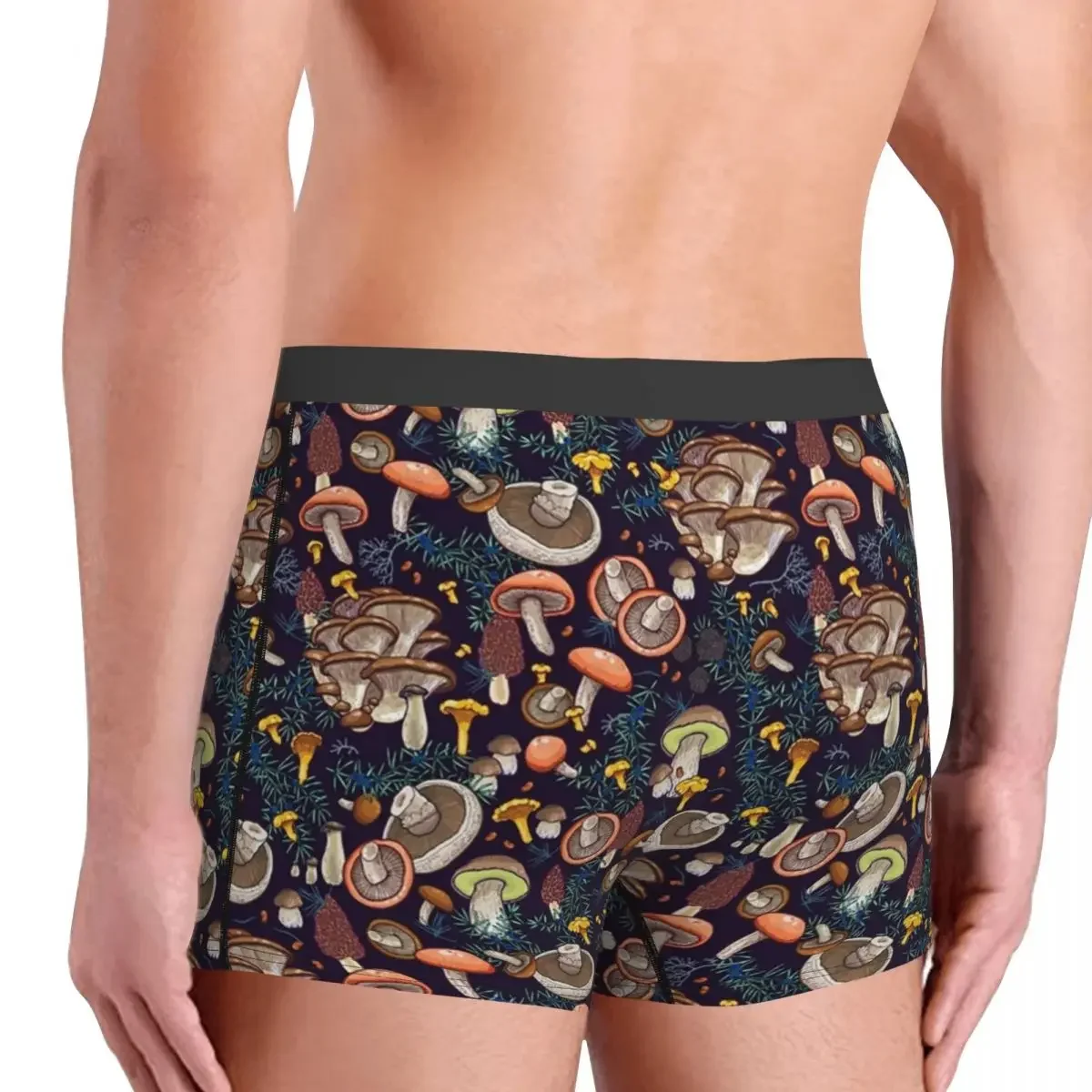 Dark Dream Forest Mushrooms ropa interior para hombre, Bóxer Sexy con estampado personalizado, calzoncillos suaves