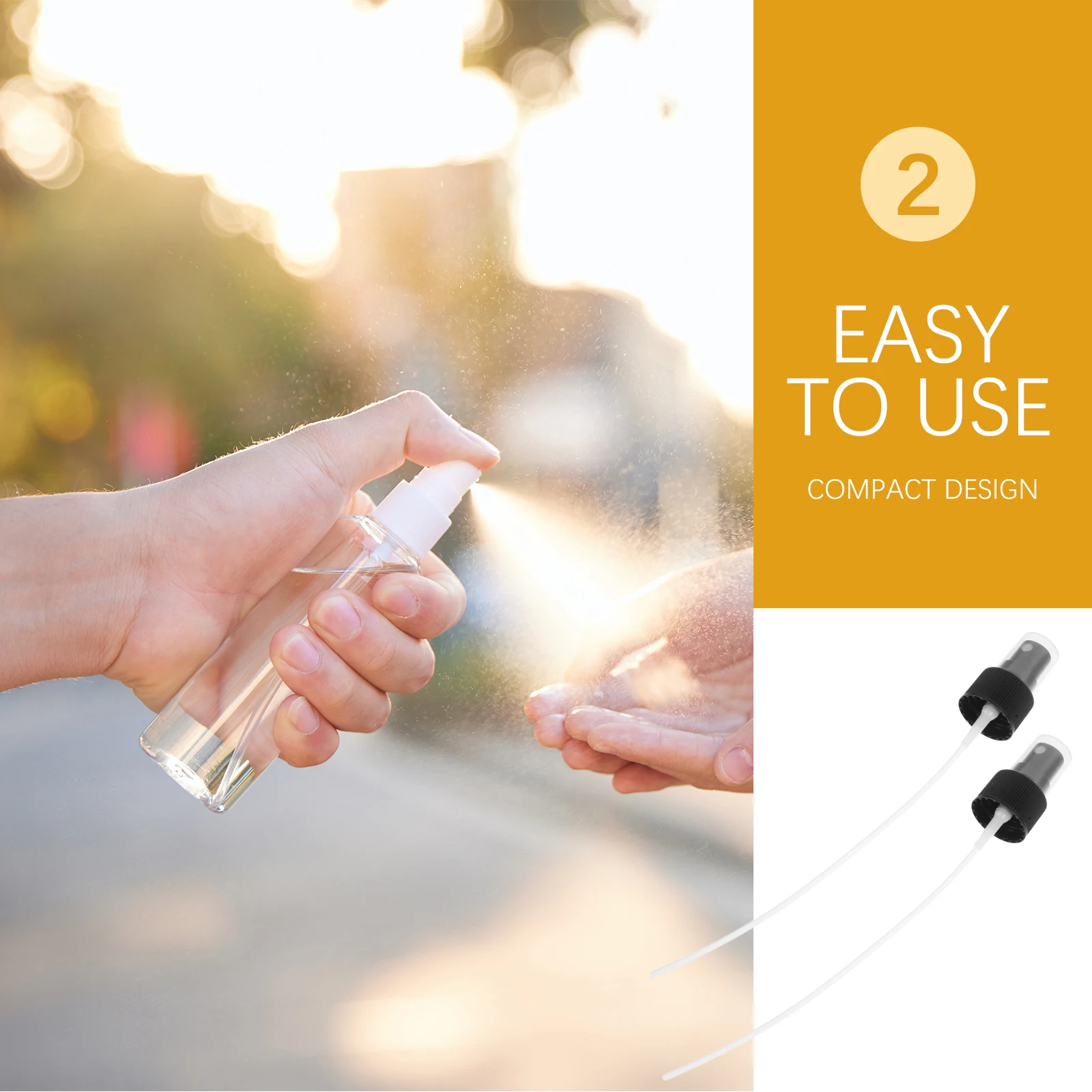 

20Pcs 24mm Spray Bottle Tops Replacement Mist Sprayer Heads Mini Compact Spray Accessories for Skincare Hygiene