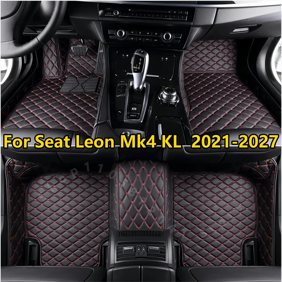 Custom Car Floor Mats For Seat Leon Mk4 KL 2021 2022 2023 2024 2025 2026 2027 Waterproof Tapetes Para Carro Car Floor Mats