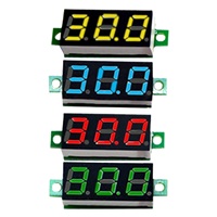 1PC Digital DC Voltmeter Head 3 Wire LED Minimun Digital Voltmeter DC2.5-40V Reverse Connection Protection 0.28inch