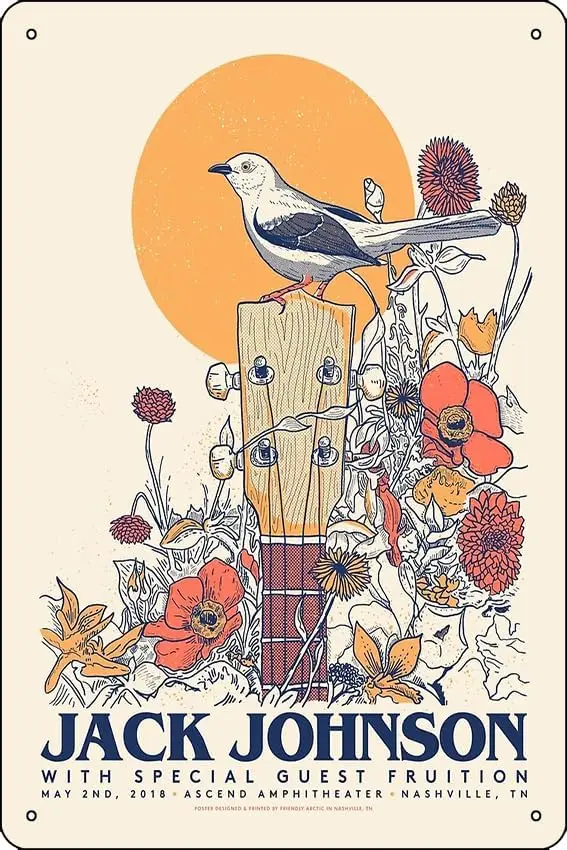 Poster-Jack Johnson. Kunstdruck Metall Blechschild Lustige Männerhöhle Home Office Bar Dekor