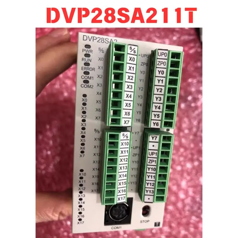 Used DVP28SA211T PLC controller Functional test OK