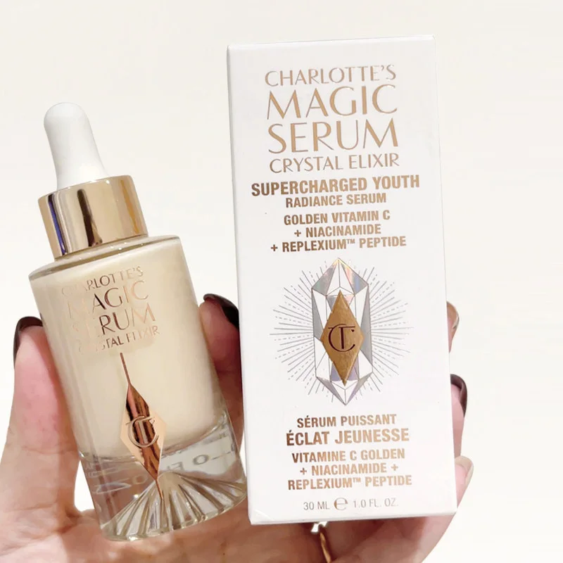 

Сыворотка Charlotte Tilbury Magic Serum Crystal Elixir Supercharged Youth Vitamin C Hydrate Clear Essence, увлажняющая и подтягивающая, 30 мл
