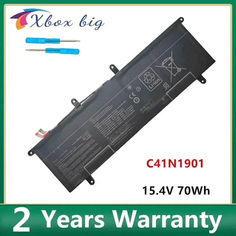 

C41N1901 70WH Laptop Battery For ASUS ZenBook Duo UX481FA UX481FL UX481F UX481FLY UX4000F UX4000FL 0B200-03520000