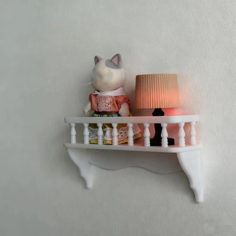 

1Pc 1: 12 Dollhouse Wall Mounted Storage Rack Micro Model Miniature Scene Decoration Simulation Building Model Accessories