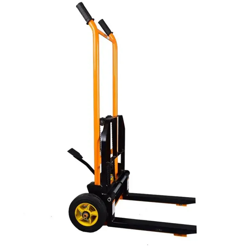 Custom Hand Hydraulic Lightweight Portable Mini Manual Pallet Lifter Small Forklift Stacker For Material