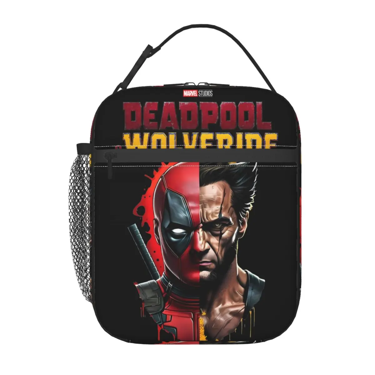 Deadpool & Wolverine Accessories Insulated Lunch Bag For Picnic Food Box Reusable Thermal Cooler Lunch Boxes