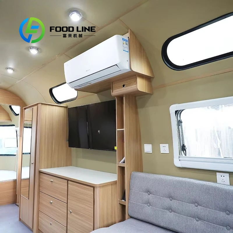 Customized New Stainless Steel Street Food Truck Mobile Food Trailer Furgoneta Camper for Sale