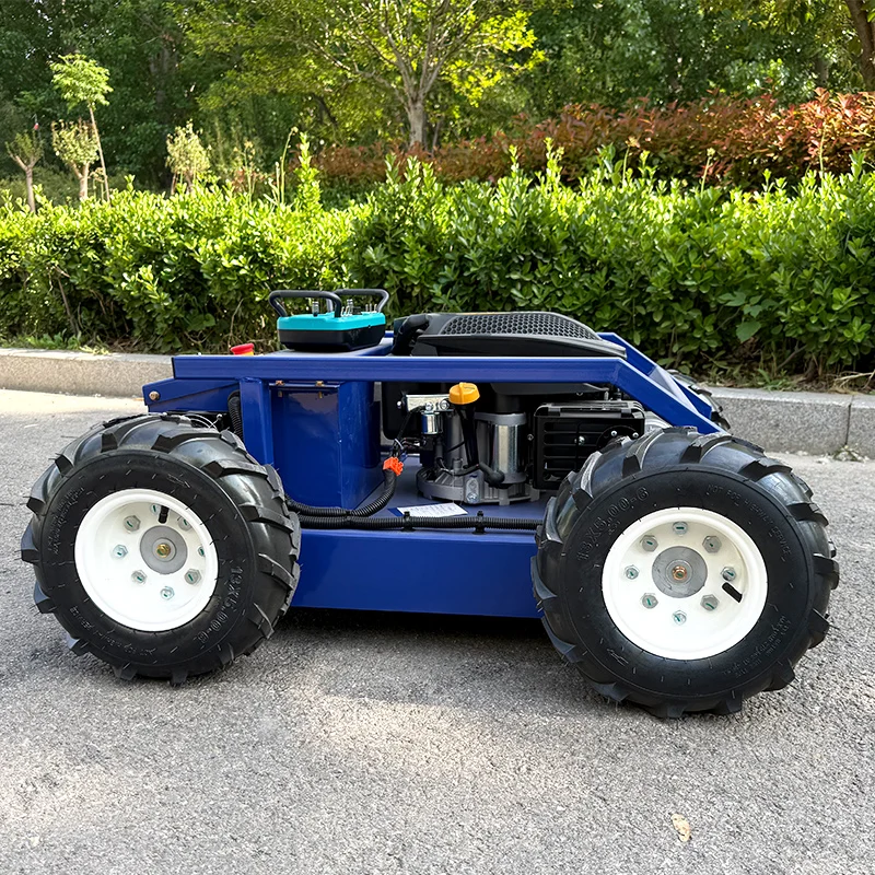 Customized Automatic Mini Crawler Lawn Mower  Remote Control Robot Grass Cutter Machine Power Weeder Mover