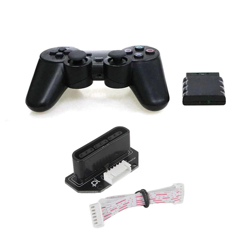 2.4G kontroler Analog nirkabel Gamepad Joystick untuk konsol PS2 getaran ganda Joypad pengontrol berkabel untuk Arduino STM32