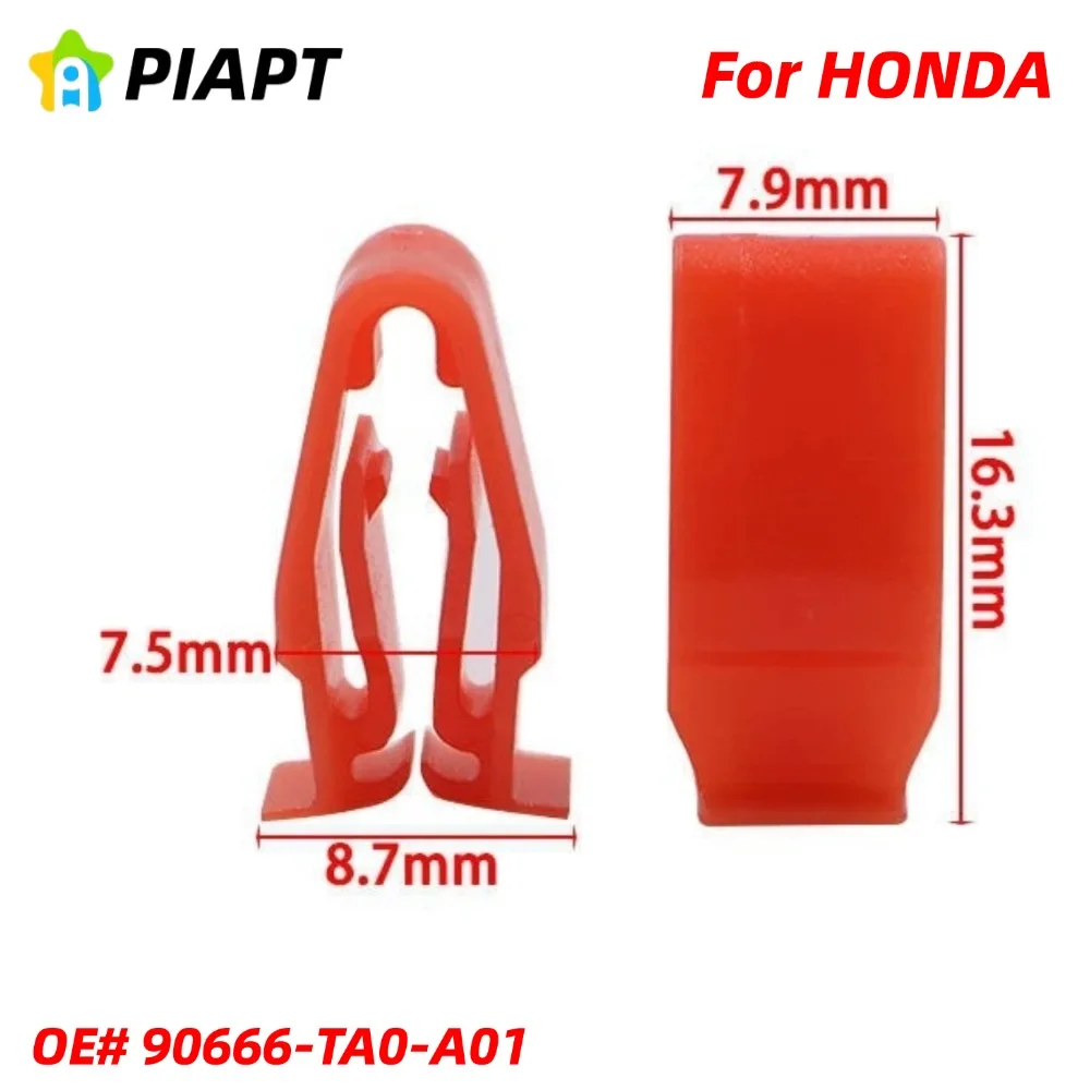 20PCS OE# 90666-TA0-A01 Fit Fascia Trim Clip, For Honda 90666TA0A01 SNAP FITTING