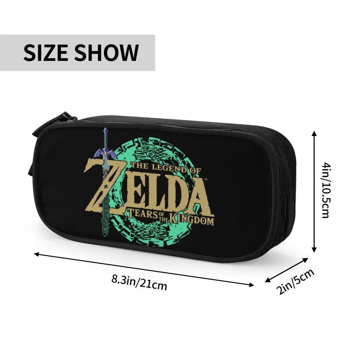 Imagem -06 - Jogo Criativo Zeldas Legend Pencil Cases Pen Holder para Crianças Grande Capacidade Bolsa para Estudantes Presente de Papelaria Escolar