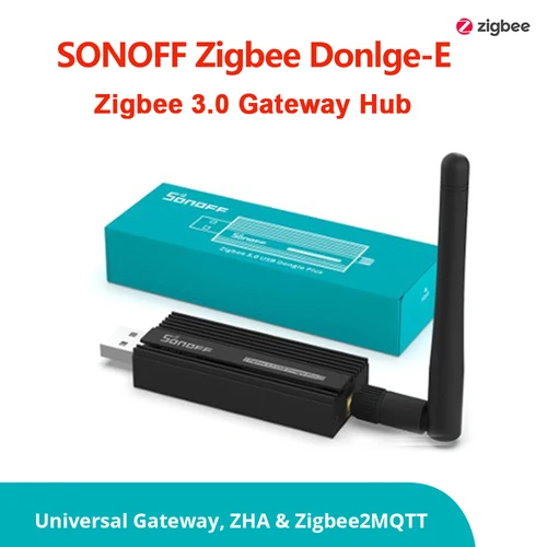 SONOFF Zigbee 3.0 USB Dongle Plus ZBDongle-E Smart Home Zigbee Hub de puente de enlace a través del asistente del hogar, openHAB y Zigbee2MQTT