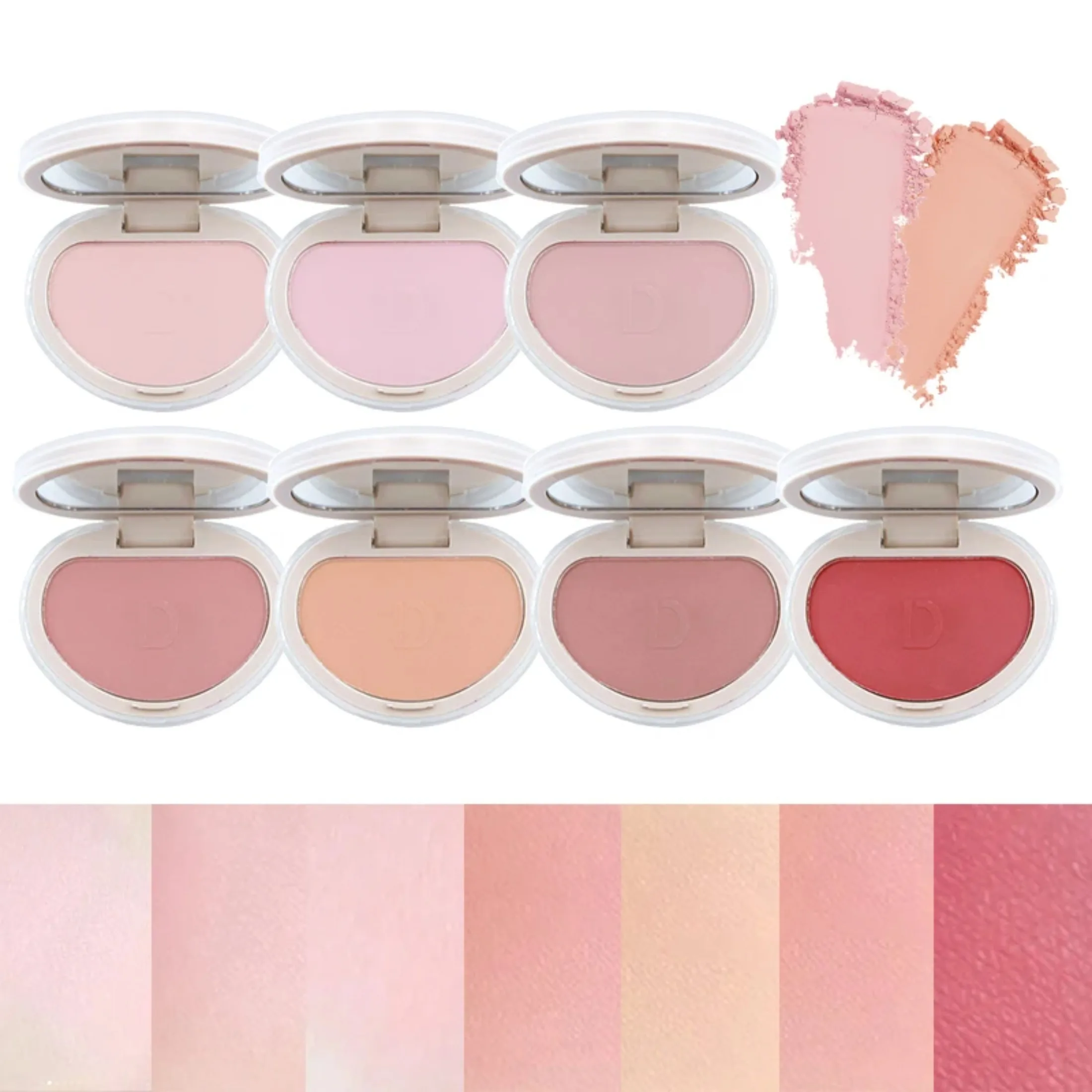 Monochrome Honey Powder Powder Blusher, High Gloss, Natural Brightening, Rouge Setting, Powder Blusher Cream