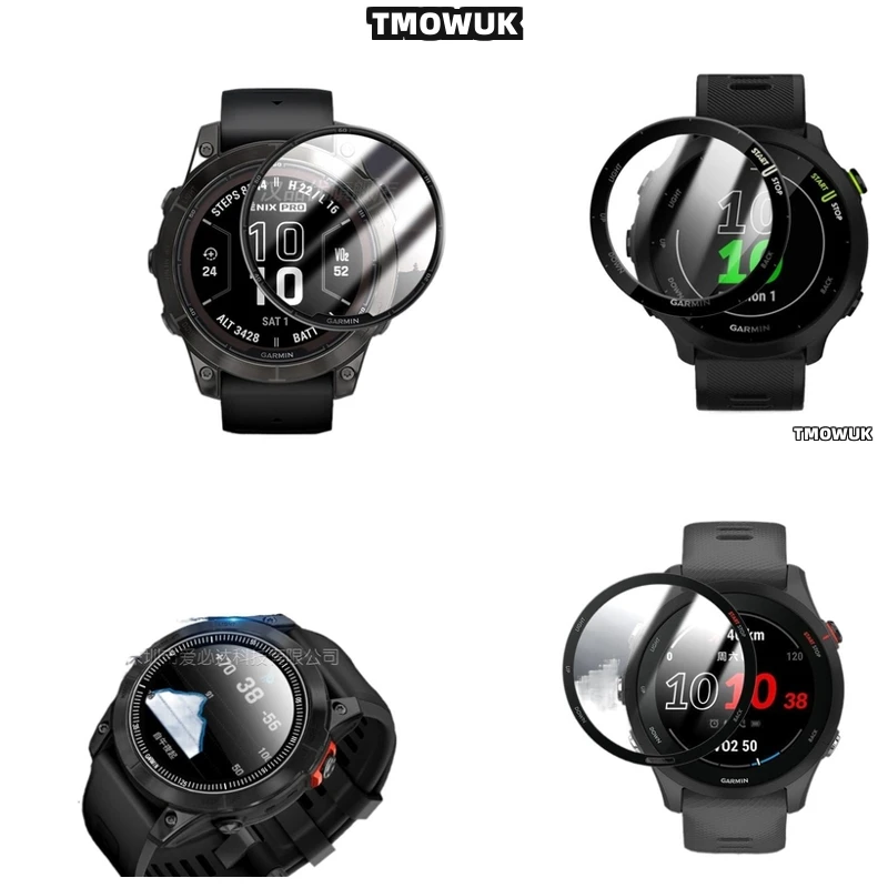 

For Garmin Fenix 6 7 8 7X 6X 7S 47mm 51mm Anti - Scratch Screen Film Full Cover 3D Curved Flexible