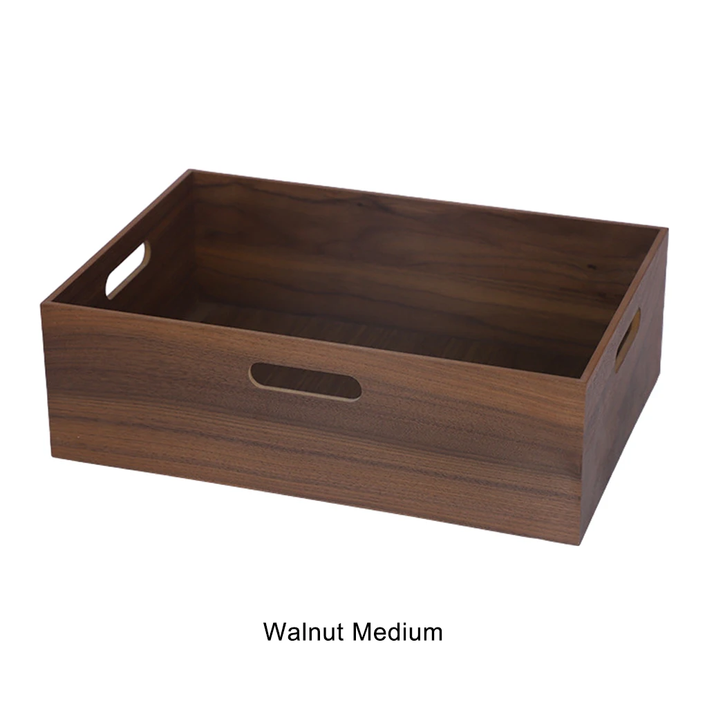 Minimal Wooden Desktop Storage Basket For Organized Storage Cosmetics Storage Box Wooden Storage Box