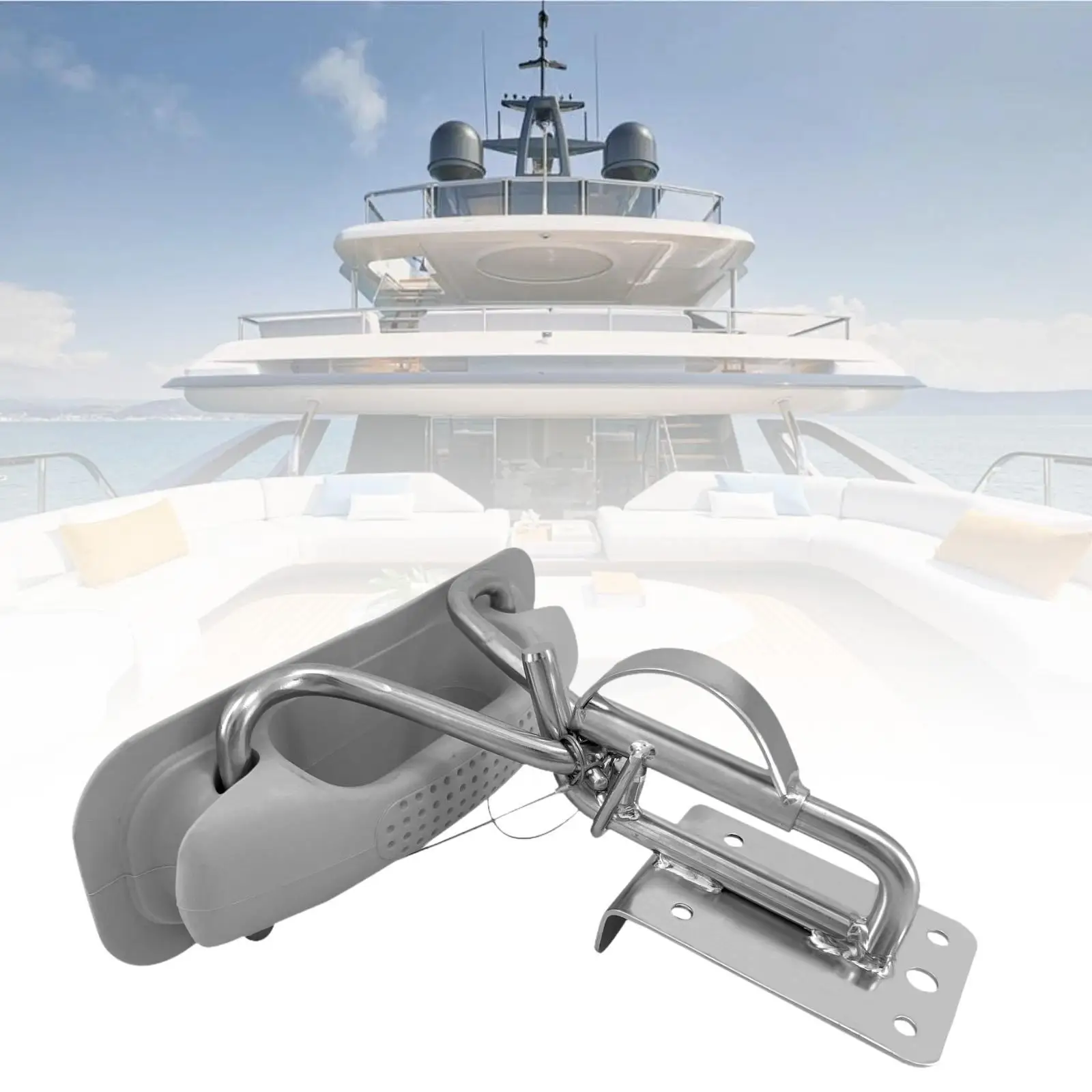 

Portable Boat Davits Set Premium Marine Accessory Easy to Install Replacement for Inflatable Boats and Yachts