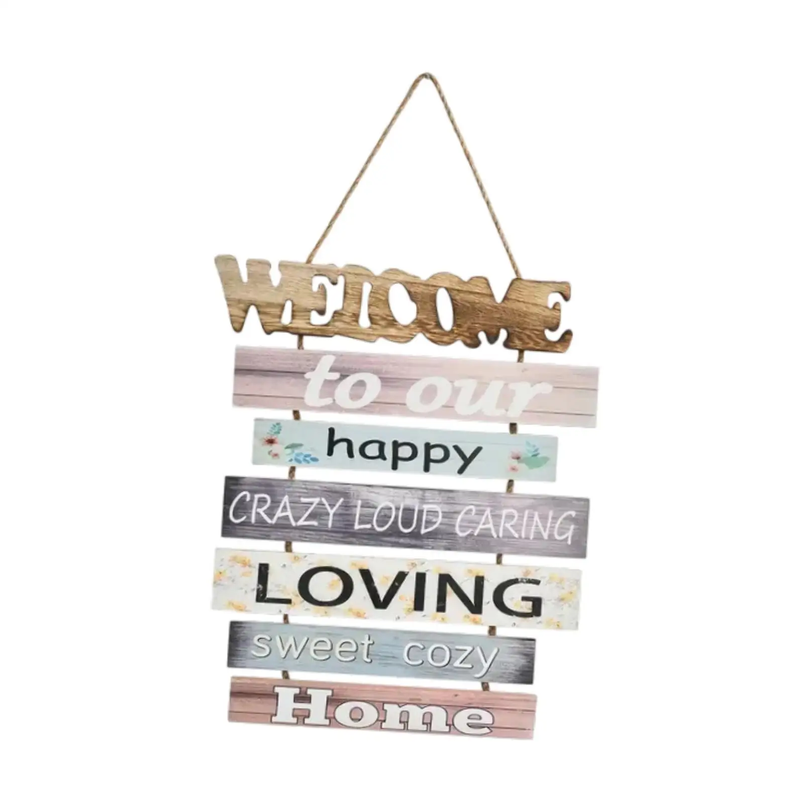 Wooden Hanging Sign Housewarming Gift Rustic Wall Hanging Plaque Home Decoration Ornament for Dining Indoor Yard Bedroom Office
