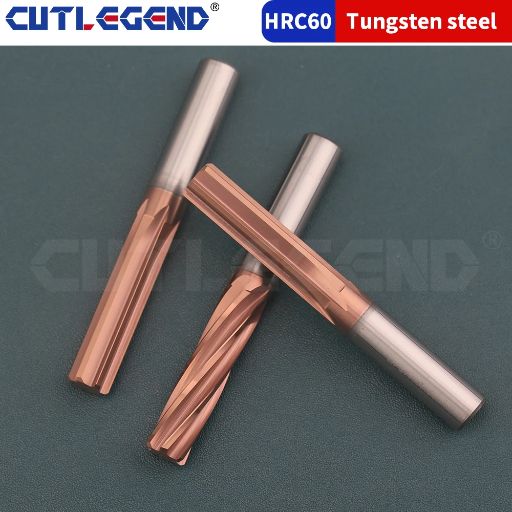 Carbide Machine Reamer Spiral straight 6.01-6.09 6.41-6.49 6.51-6.59 6.91-6.99mm 6 Flute CNC Chucking Reamer Cutting Tools