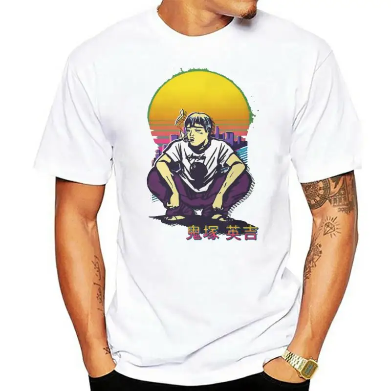 Great Teacher Onizuka GTO Eikichi Azusa Manga Men's TShirt Retrowave Distinctive T Shirt Harajuku Streetwear Hipster