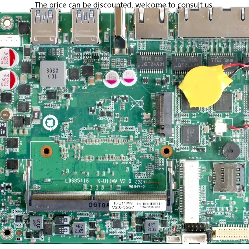 

Hot Selling Industrial Grade Motherboard Onboard Interfaces 9~36V Wide Voltage Input Dual Memory Channel IDE Hard Drive