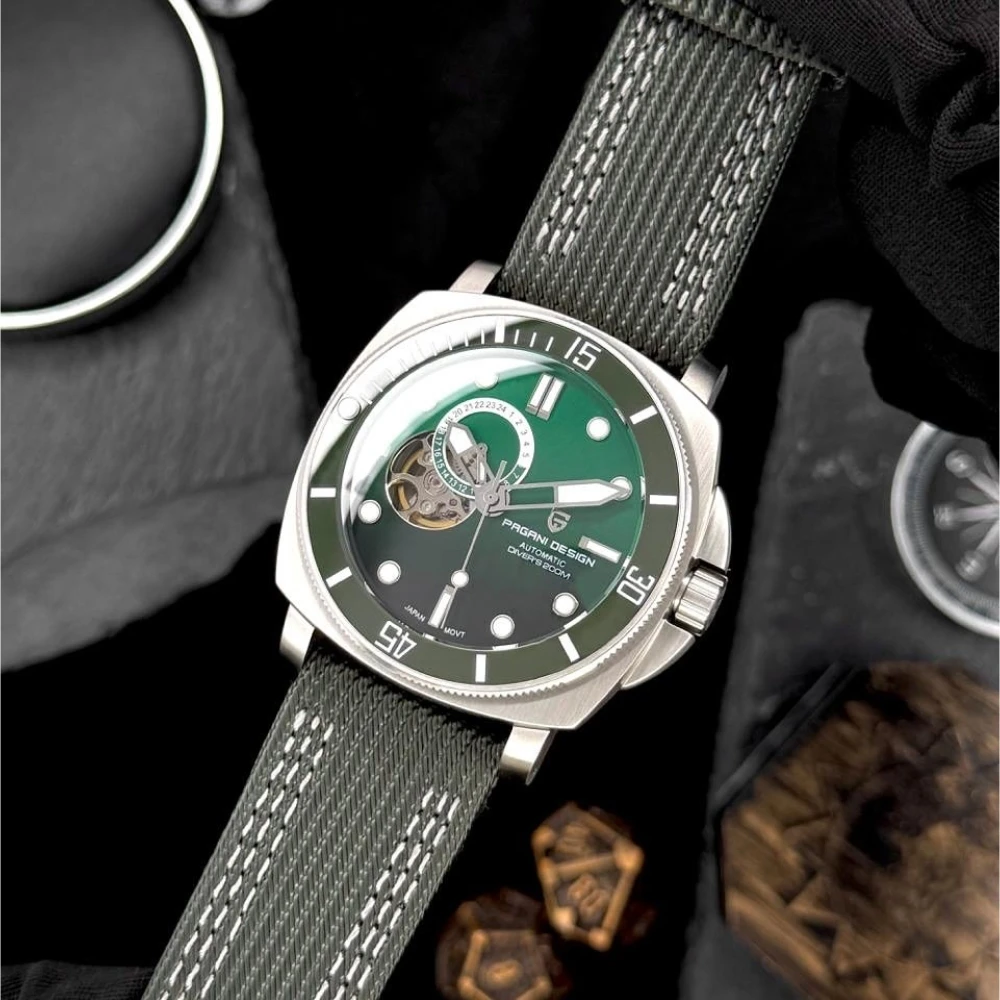 

PAGANI DESIGN Japan NH39 Luxury Men Automatic Mechanical Watch Tourbillon Ceramic bezel Sapphire Stainless Steel Watch for men