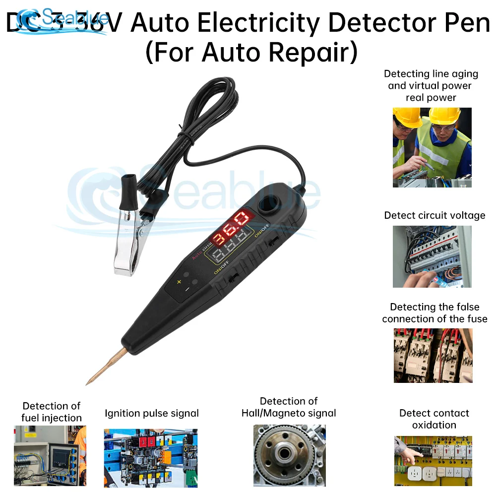 Car Truck Voltage Circuit Tester Auto DC 3-36V Tools Car Diagnostic Probe Test Pen Light Bulb Electric Measuring Pen Tools